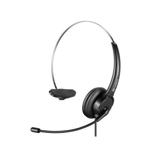 Sandberg USB Office Headset Mono fejhallgató fekete (126-28)