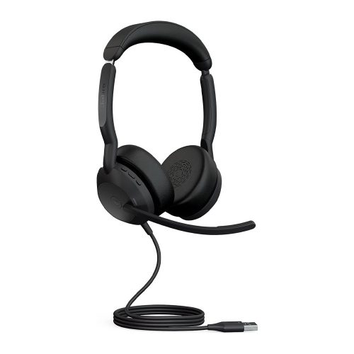 Jabra Evolve2 50 USB-A MS sztereó headset fekete (25089-999-999)