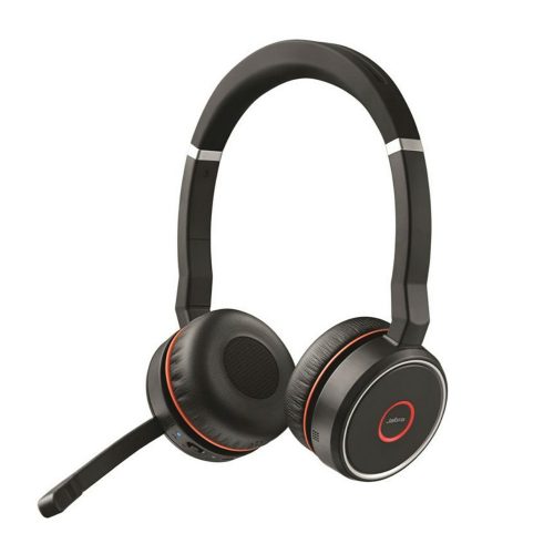 Jabra Evolve 75 SE LINK380A MS sztereó headset fekete-piros (7599-842-109)