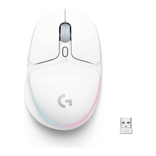 Logitech G705 vezeték nélküli Gaming egér fehér (910-006367 / 910-006368)