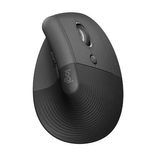 Logitech Lift jobbkezes függőleges ergonómikus vezeték nélküli egér grafitszürke (910-006473)