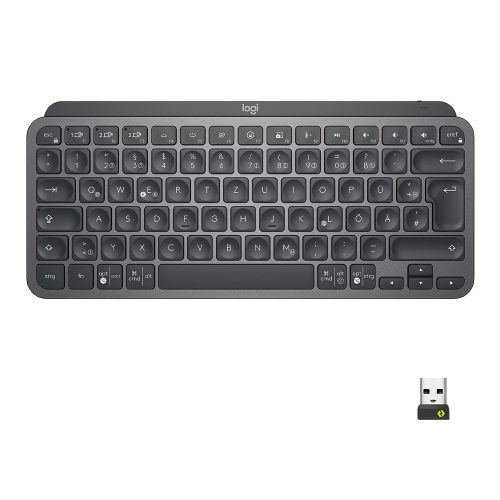 Logitech MX Keys Mini német billentyűzet üzleti használatra grafitszürke (920-010597)