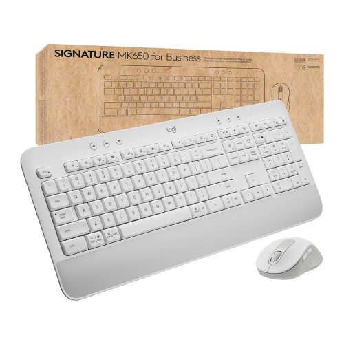 Logitech Signature MK650 Combo For Business vezeték nélküli billentyűzet + egér fehér (920-011036)