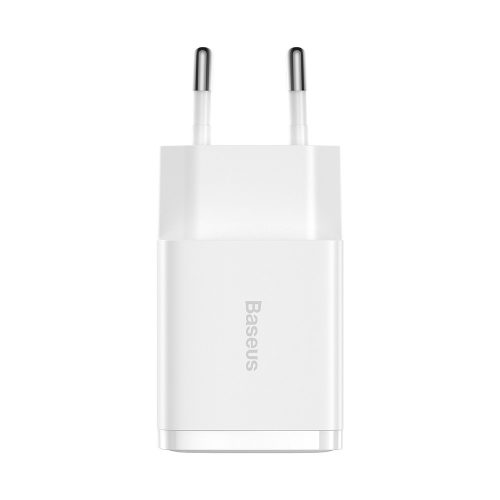 BASEUS COMPACT FALI TÖLTŐ - 2XUSB - 10,5 W (CCXJ010202) FEHÉR