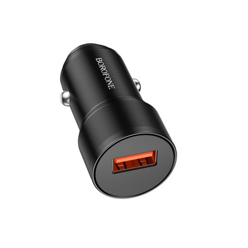 BOROFONE BZ19A WISDOM AUTÓS TÖLTŐ - USB - QC 3.0 18W Fekete