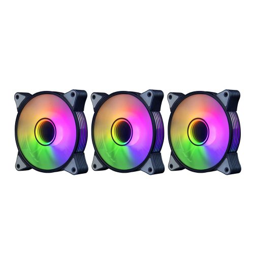 Aigo AR12 3az1-ben RGB ház hűtő ventilátor szett