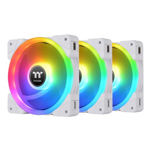 Thermaltake SWAFAN EX12 RGB TT Premium Edition ventilátor fehér 3db (CL-F161-PL12SW-A)