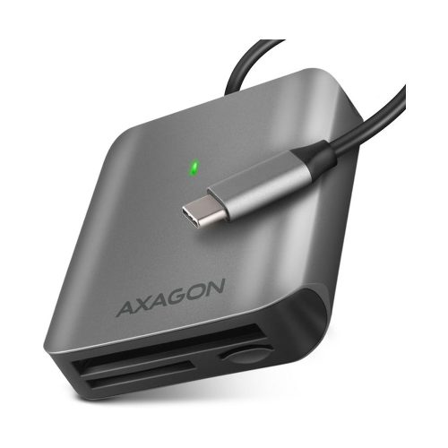 Axagon USB-C külső kártyaolvasó szürke (CRE-S3C)