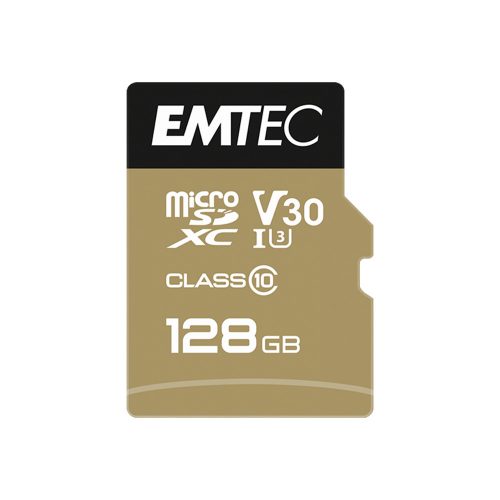 Emtec SpeedIN Pro 128GB microSDXC memóriakártya + adapter (ECMSDM128GXC10SP)