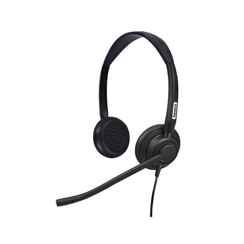 hameco HS-3800D-USB sztereó headset fekete