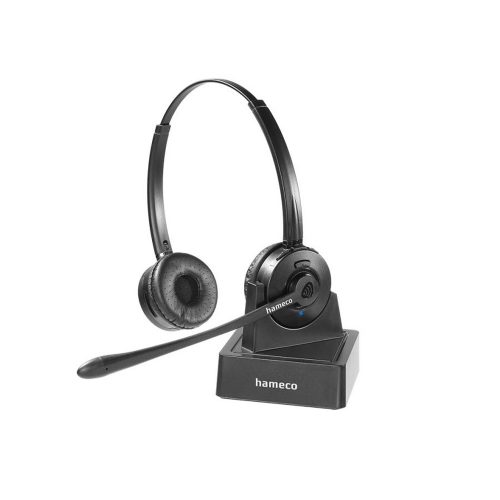 hameco HS-8550D-BT sztereó Bluetooth headset fekete