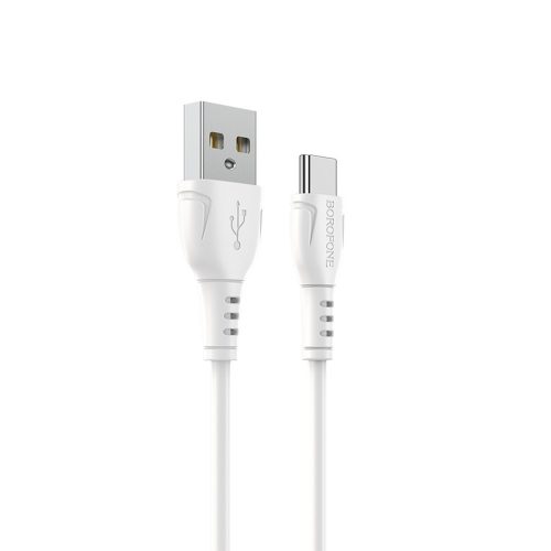 BOROFONE BX51 TRIUMPH KÁBEL - USB A C TÍPUSHOZ - 3A 1 MÉTER FEHÉR