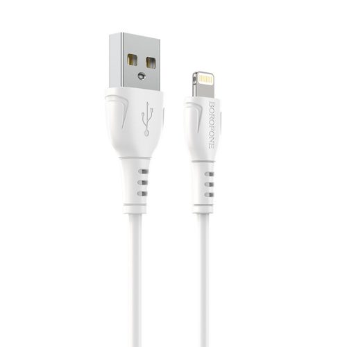 BOROFONE BX51 TRIUMPH KÁBEL - USB-LIGHTNING - 2,4A 1 MÉTER FEHÉR