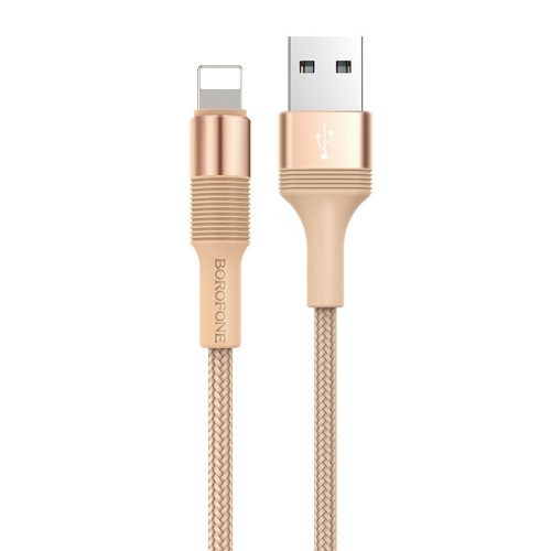 BOROFONE KÁBEL BX21 KIEMELKEDŐ - USB-LIGHTNING - 2,4A 1 MÉTER ARANY