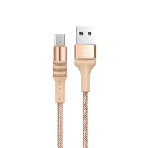 BOROFONE BX21 KIVÁLÓ KÁBEL - USB-MICRO USB - 2,4A 1 MÉTER ARANY