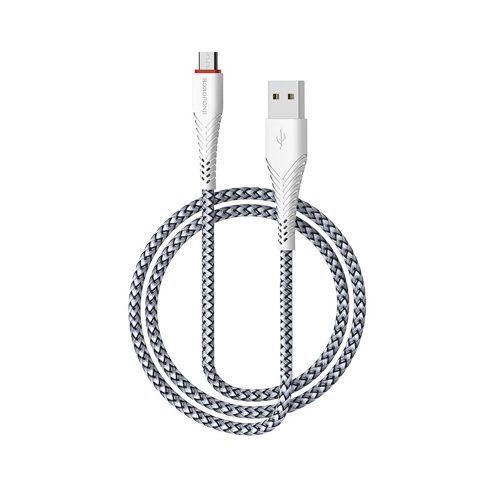 BOROFONE BX25 ERŐTELJES KÁBEL - USB-MICRO USB - 2,4A 1 MÉTER FEHÉR