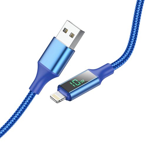 BOROFONE KABEL BU32 EXCLUSIVE - USB NA LIGHTNING - 2,4A 1,2 MÉTER KÉK