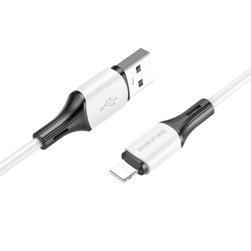 BOROFONE KÁBEL BX79 - USB A LIGHTNINGHEZ - 2,4A 1 MÉTER FEHÉR