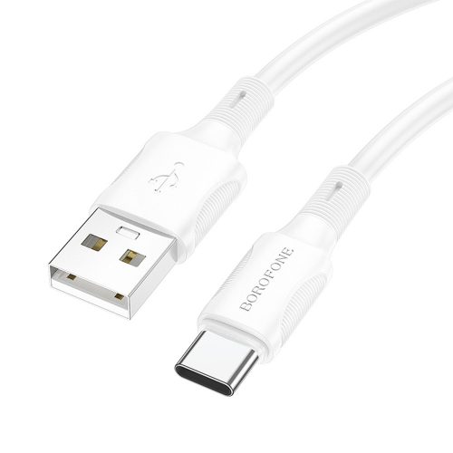 BOROFONE BX80 SUCCEED KÁBEL - USB A C TÍPUSHOZ - 3A 1 MÉTER FEHÉR