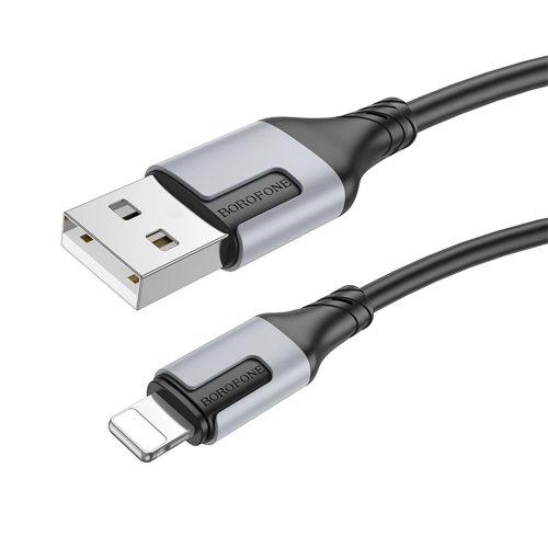 BOROFONE BX101 CREATOR KÁBEL - USB-LIGHTNING - 2,4A 1 MÉTER Fekete