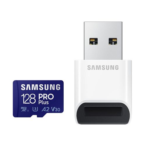 Samsung PRO Plus 128GB microSDXC memóriakártya + kártyaolvasó (MB-MD128SB/WW)