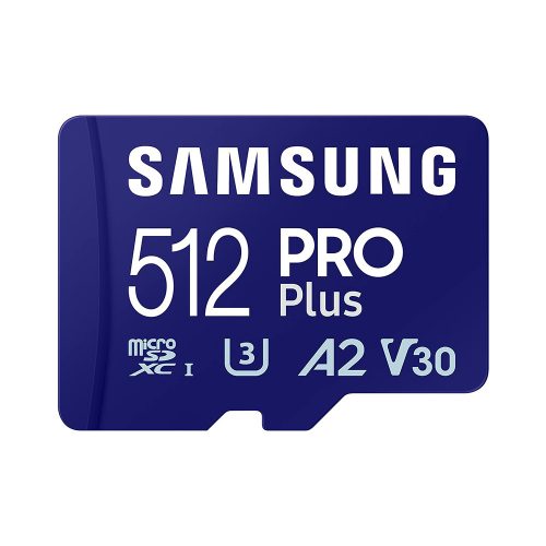 Samsung PRO Plus 512GB microSDXC memóriakártya + adapter (MB-MD512KA/EU)