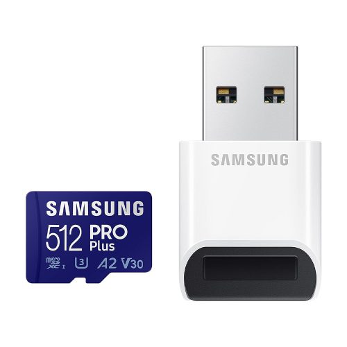 Samsung PRO Plus 512GB microSDXC memórakártya + kártyaolvasó (MB-MD512KB/WW)