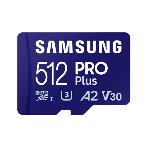 Samsung PRO Plus 512GB microSDXC memóriakártya + adapter (MB-MD512SA/EU)