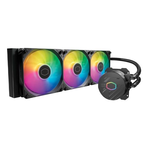 Cooler Master MASTERLIQUID 360L CORE ARGB vízhűtés 3 ventilátoros CPU hűtő fekete (MLW-D36M-A18PZ-R1)