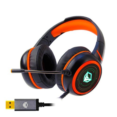 Meetion HP030 gaming headset fekete-narancs (MT-HP030)