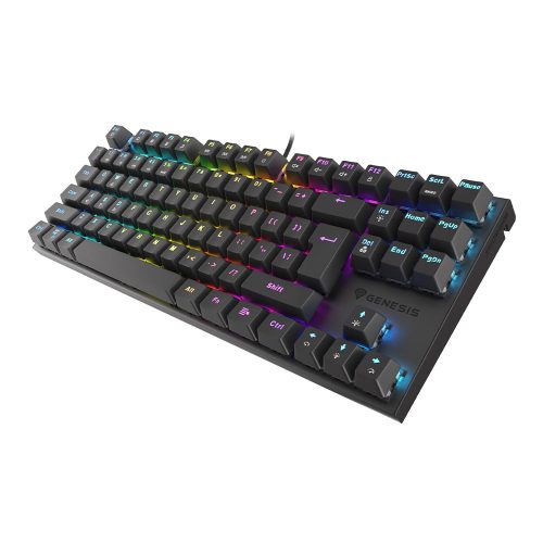 Genesis Thor 303 TKL fekete mechanikus gaming billentyűzet, US, RGB világítással fekete (NKG-1882)