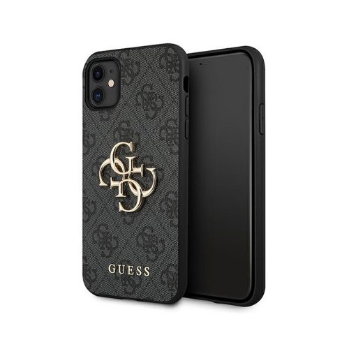 Eredeti GUESS 4G Big Metal Logo Case GUHCN614GMGGR Iphone 11 szürke 