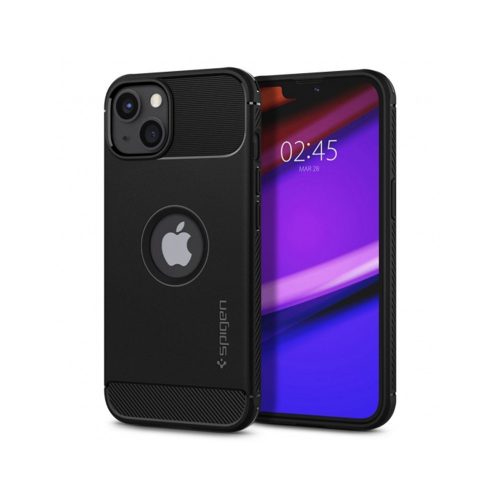 SPIGEN Rugged Armor ACS03518 tok iPhone 13 matt Fekete