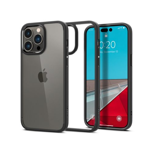 Etui SPIGEN Ultra Hybrid ACS04961 do Iphone 14 Pro matt Fekete