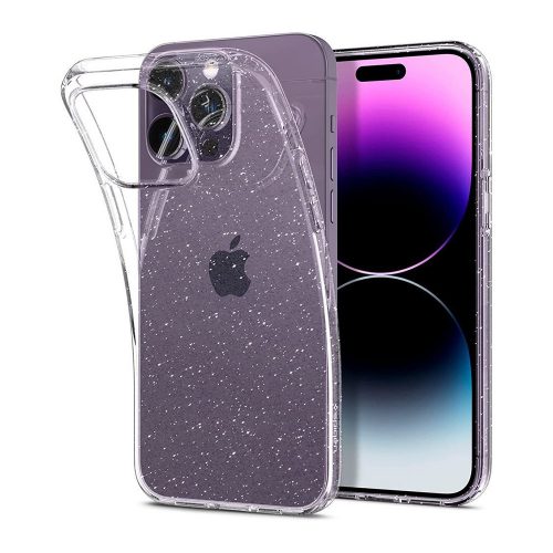 Etui SPIGEN folyadékkristály ACS06648 do Iphone 15 Plus - Csillámos átlátszó