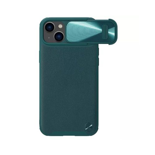 Nillkin CamShield S Leather Mágneses tok iPhone 14/13 zöld