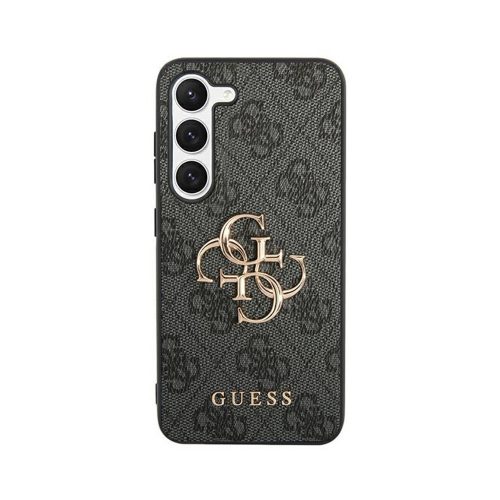 Eredeti GUESS keménytok 4G Case Big Metal Logo GUHCS24S4GMGGR Samsung Galaxy S24 Fekete