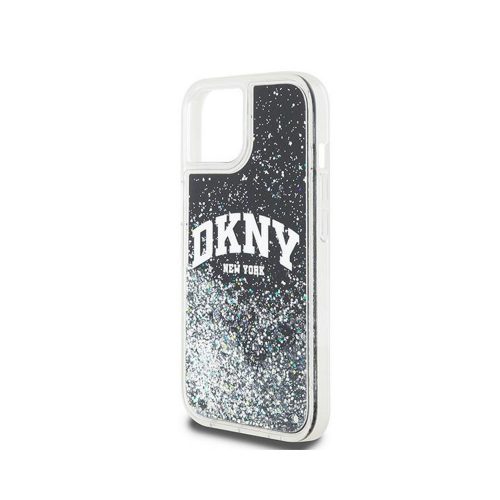 Eredeti DKNY keménytok Liquid Glitter Big Logo DKHCN61LBNAEK tok Iphone 11/Xr Fekete