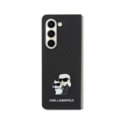 Eredeti KARL LAGERFELD tok kemény tok Saffiano Karl&Choupette Pin KLHCSA35SAKCNPK Samsung Galaxy A35 Fekete