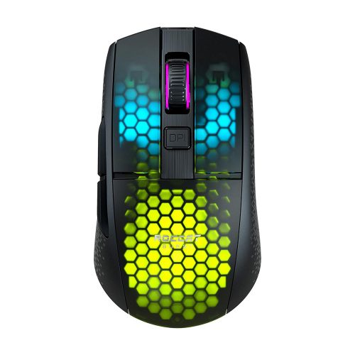 Roccat Burst Pro Air vezeték nélküli (2.4GHz és Bluetooth 5.2) optikai egér fekete (ROC-11-431)