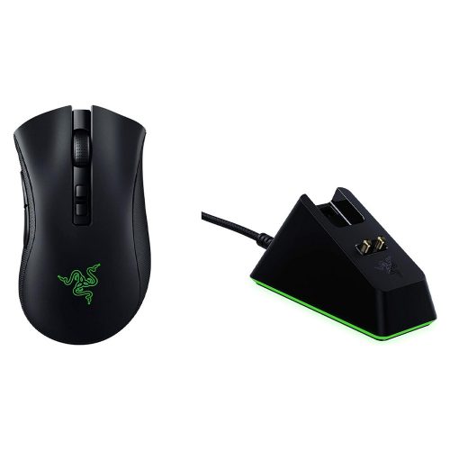 Razer DeathAdder V2 Pro vezeték nélküli egér töltődokkolóval fekete (RZ01-03350400-R3G1)