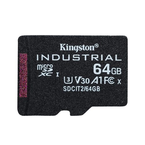 Kingston Industrial Temperature 64GB microSDHC memóriakátya + adapter (SDCIT2/64GBSP)