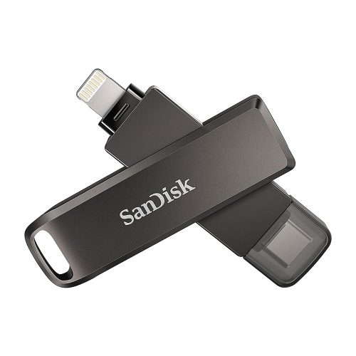 SanDisk iXpand Flash Drive Luxe Type-C / Lightning fekete Pendrive 128GB (SDIX70N-128G-GN6NE / 186553)