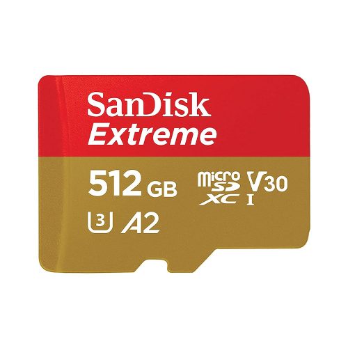 SanDisk Extreme 512GB microSDXC memóriakártya + adapter (SDSQXAV-512G-GN6MA / 121589)