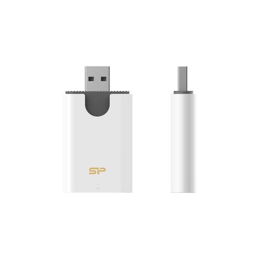 Silicon Power Combo USB 3.2 kártyaolvasó fehér (SPU3AT5REDEL300W)