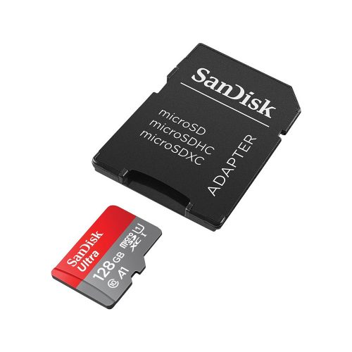 SanDisk Ultra 128GB microSDXC memóriakártya + adapter (215427)