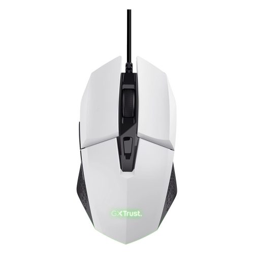 Trust GXT 109W FELOX gaming egér fehér-fekete (25066)